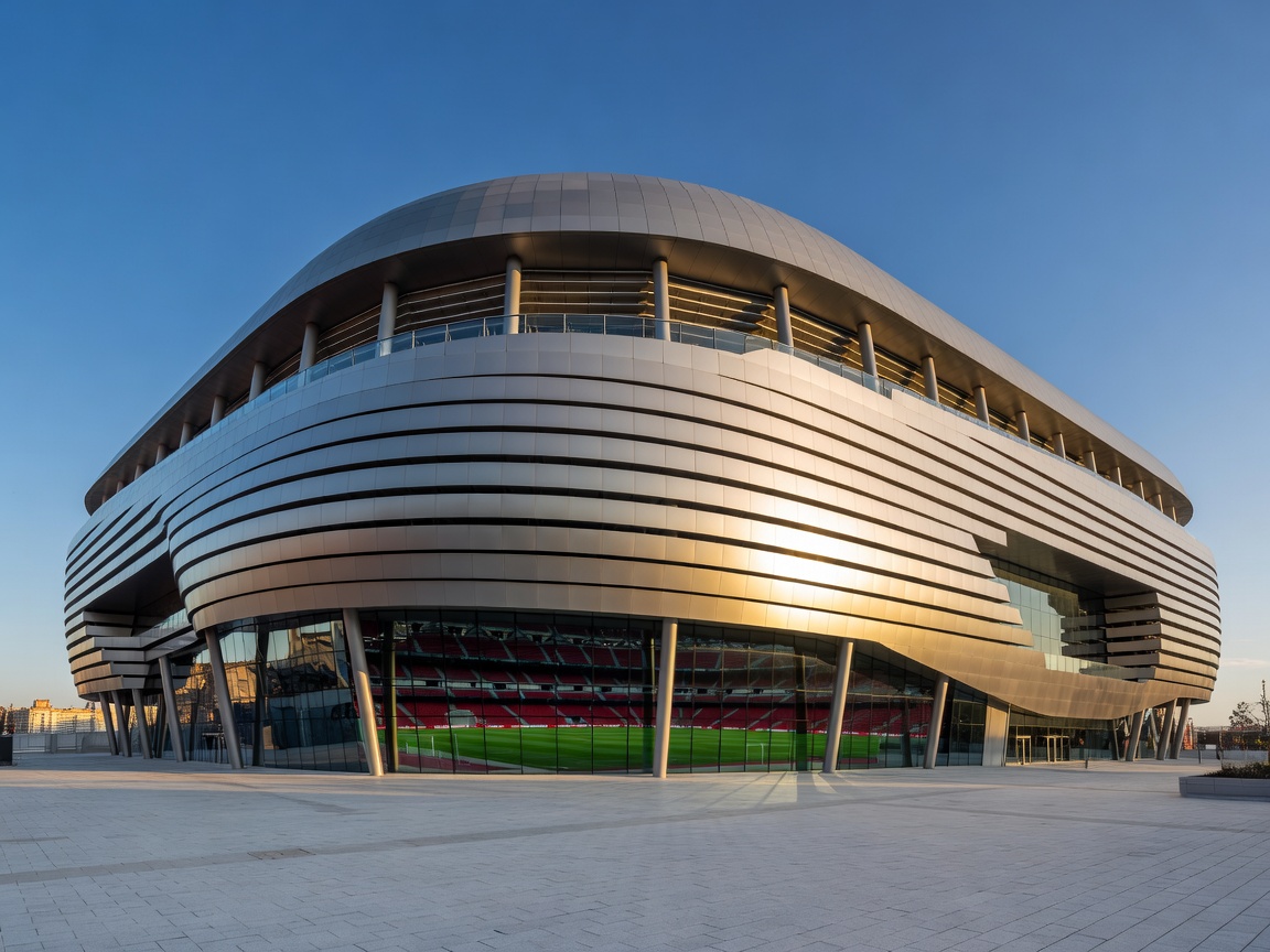 Santiago Bernabéu modernized stadium in Madrid Spain