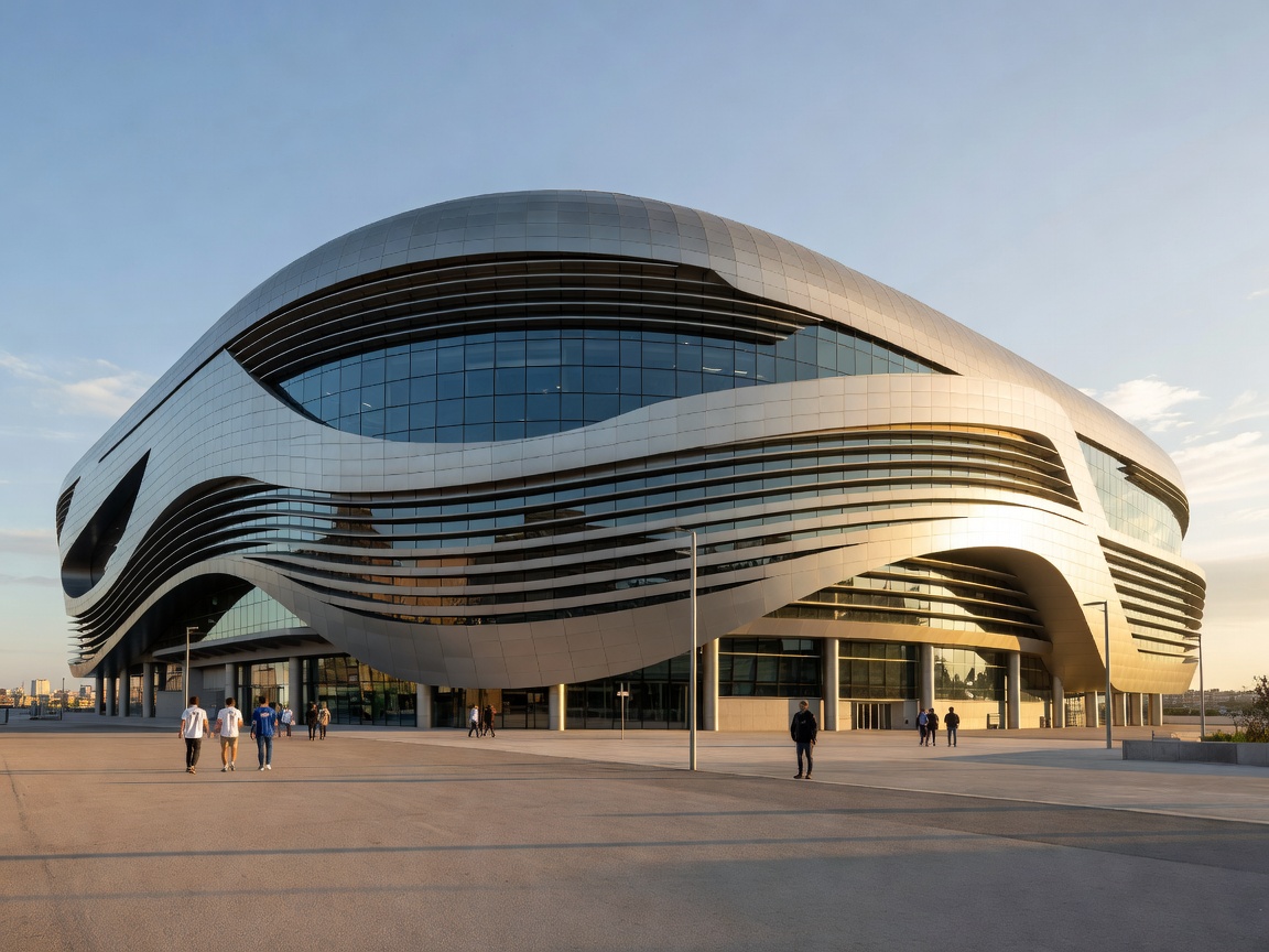 Santiago Bernabéu Stadium modern exterior in Madrid Spain