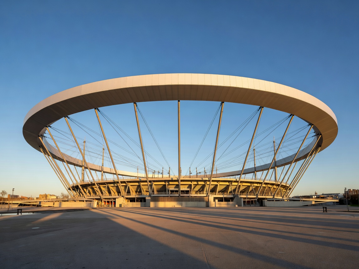 Stade de France architectural elliptical roof in Saint-Denis