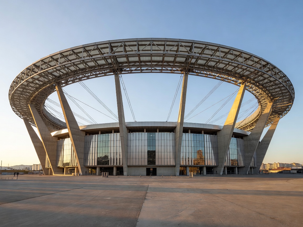 Stade de France architectural overview in Saint-Denis Paris